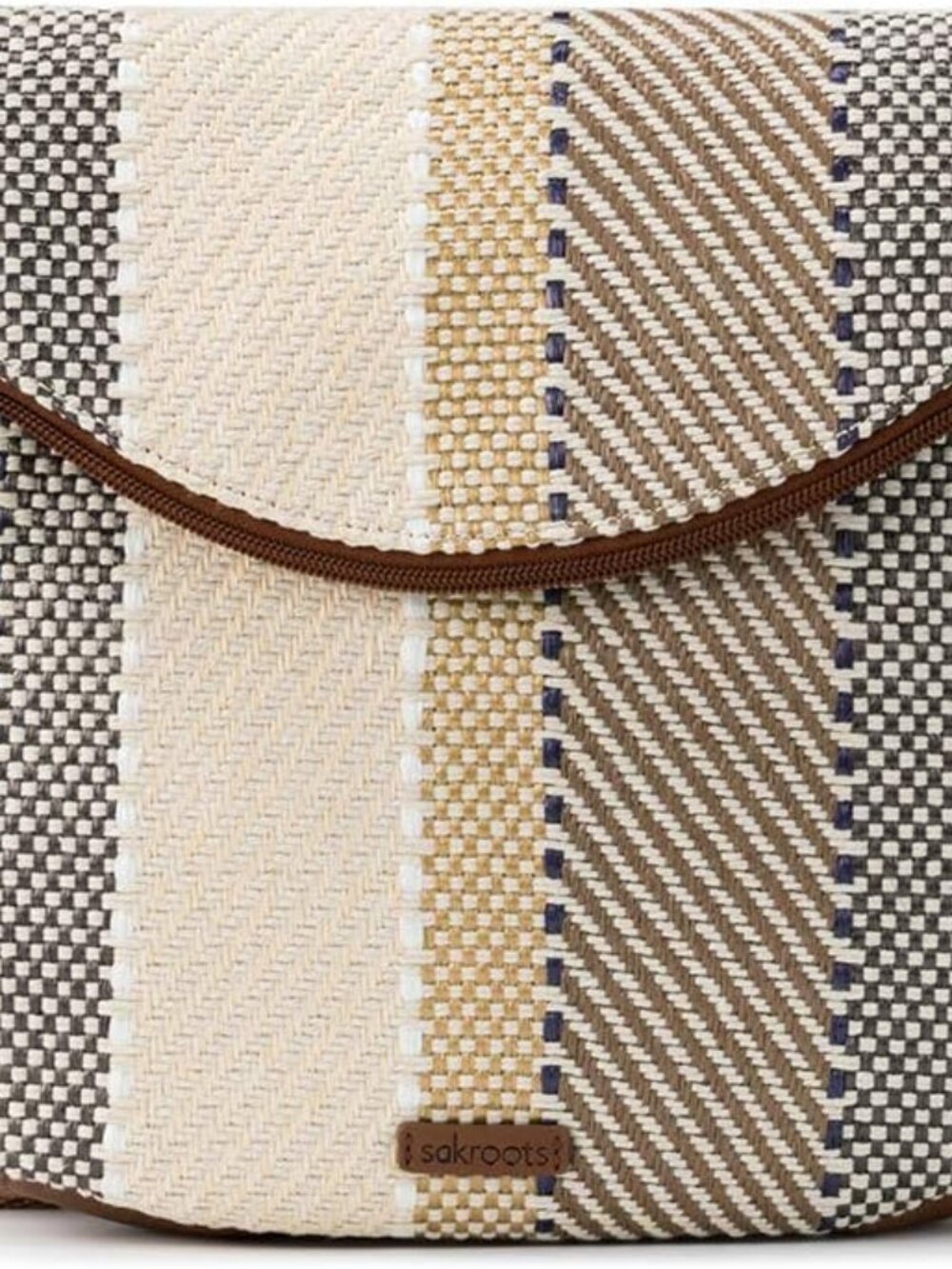 NWTSakroots Artist Circle Foldover Crossbody Bag in Eco-Twill, Multifunctional
